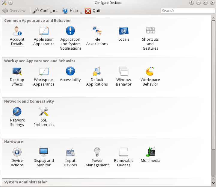 Configure Desktop