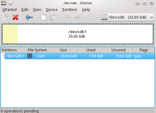GParted Partition Editor