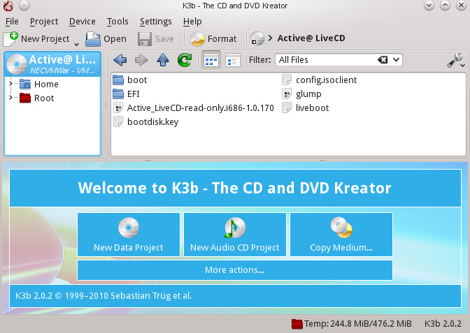 K3b Disk Burning