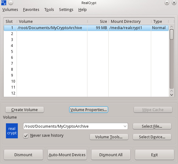 TrueCrypt (RealCrypt)